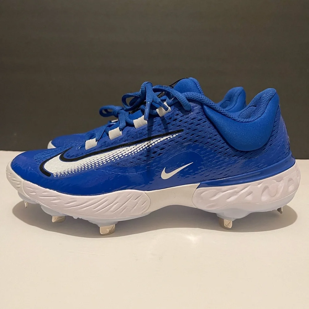 Size 10 Men’s Nike Huarache Elite Baseball Cleats Metal New - Picture 2 of 6